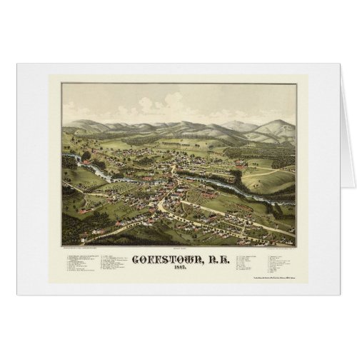 Goffstown NH Panoramic Map _ 1887