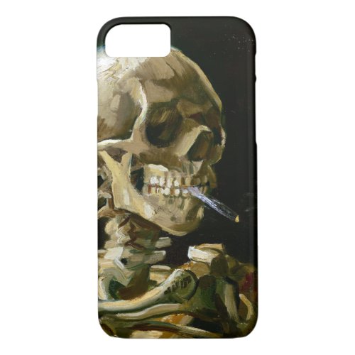 Gogh Head of a Skeleton with a Burning Cigarette iPhone 87 Case