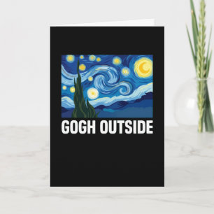 Gogh Outside Lover Nature Inspirational Starry Card
