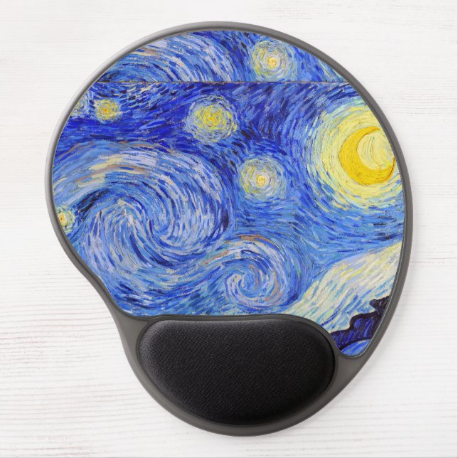 Gogh , "Starry Night" Gel Mouse Pad (Front)