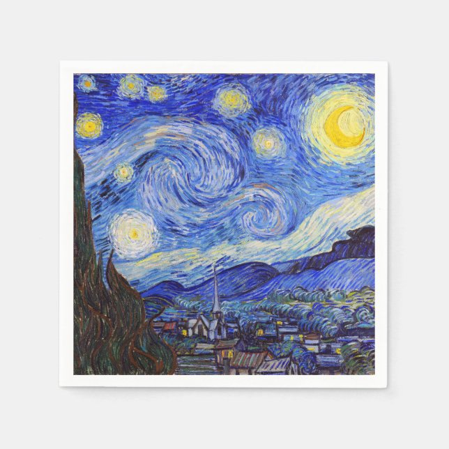 Gogh , "Starry Night" Napkins (Front)