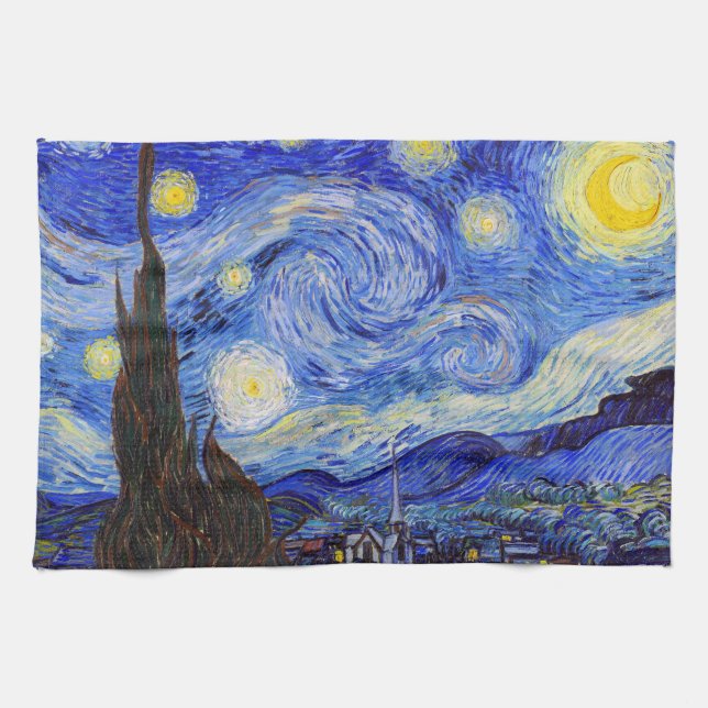 Gogh , "Starry Night" Towel (Horizontal)