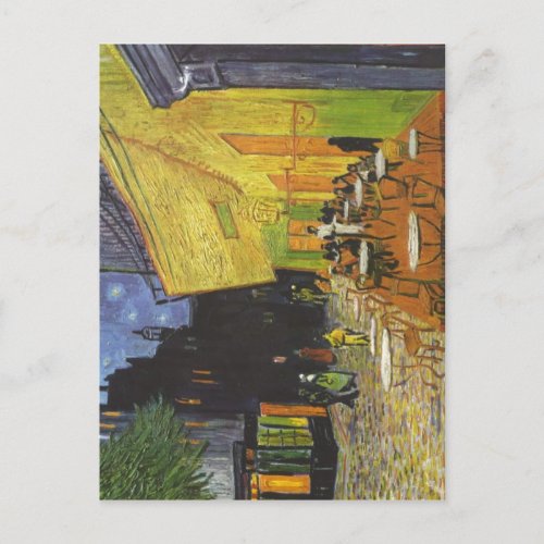 Gogh Vincent van Cafterasse bei Nacht Cafe Terra Postcard