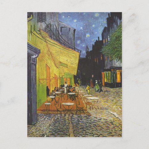 Gogh Vincent van Cafterasse bei Nacht Cafe Terra Postcard