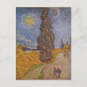 Gogh, Vincent van Landstra?e mit Zypressen 1890 Te Postcard