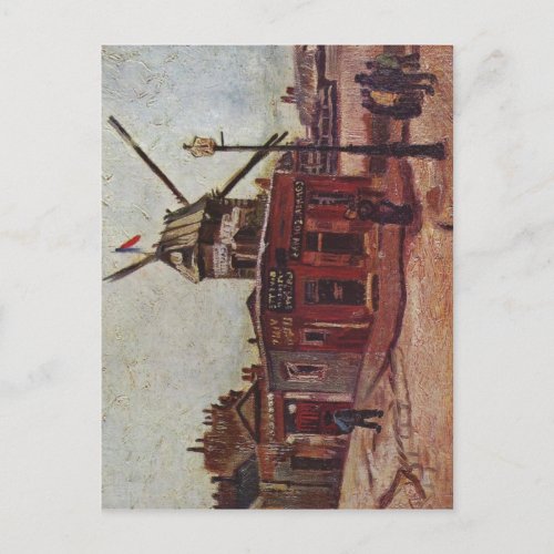 Gogh Vincent van Le Moulin de La Galette 1886 Tec Postcard