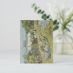 Gogh, Vincent Willem van Der Garten Daubignys 1890 Postcard Zazzle