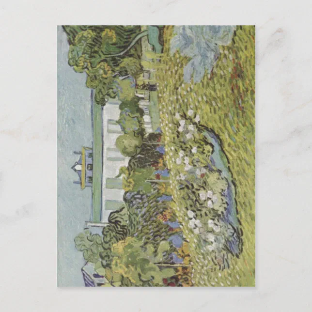 Gogh, Vincent Willem van Der Garten Daubignys 1890 Postcard Zazzle