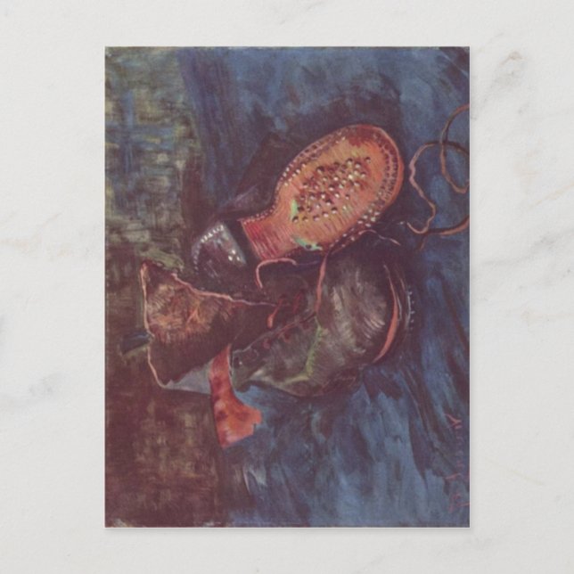 Gogh, Vincent Willem van Stilleben, Ein Paar Schuh Postcard (Front)
