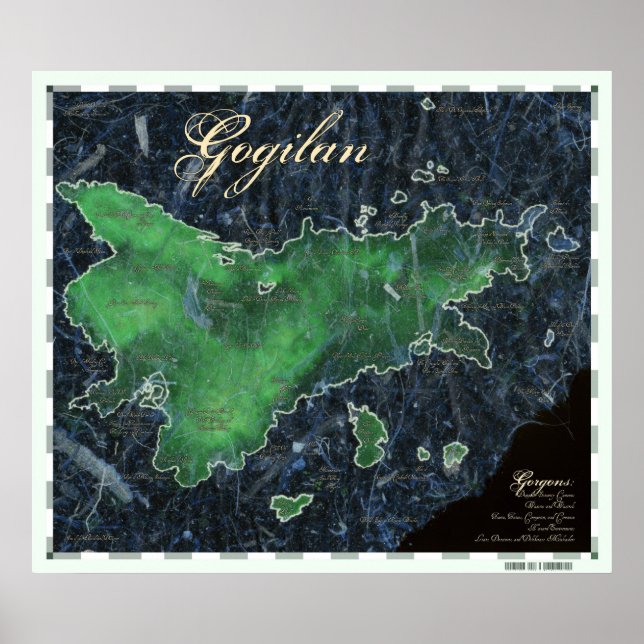 Gogilan Map Poster (Front)