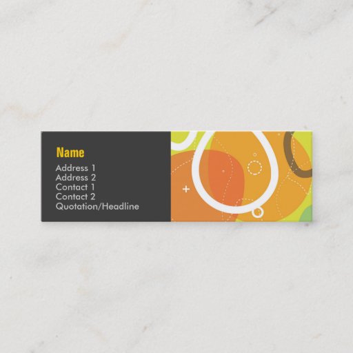 Customizable Gogo Abstract Profile Card Business Card