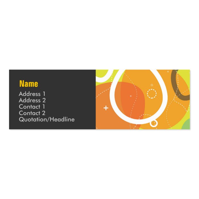 Gogo Abstract Profile Card Business Card