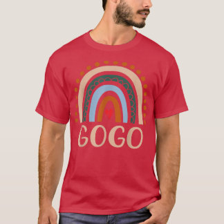 Gogo Rainbow Grandma Cute Mothers Day Funny Gogo   T-Shirt