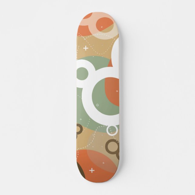 Gogo - Retro Urban Abstract Skateboard Deck (Front)