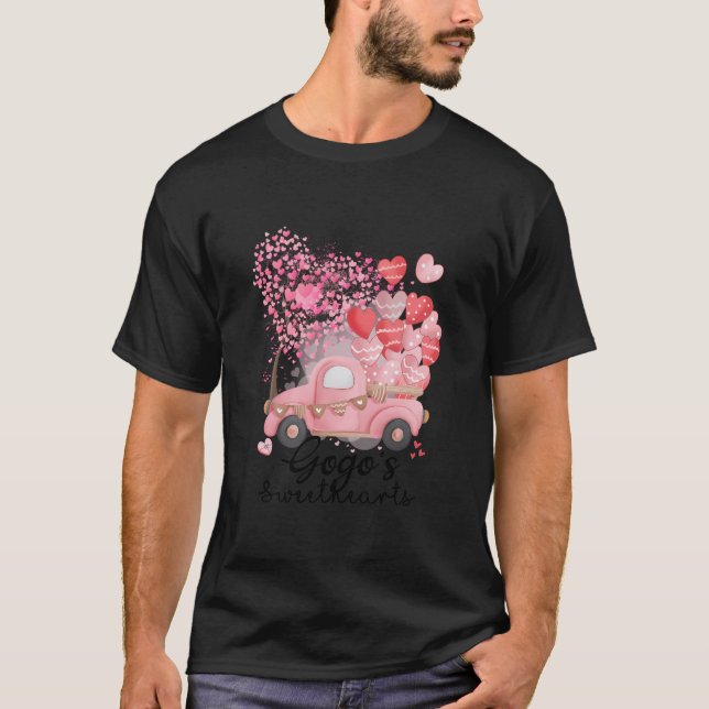 Gogo'S Sweethearts Tree And Truck Valentine T-Shirt (Front)