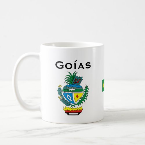 Goas Brazil Flag Mug  Caneca de Goas