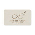 GoIden Infinity Symbol Feather - Line Art