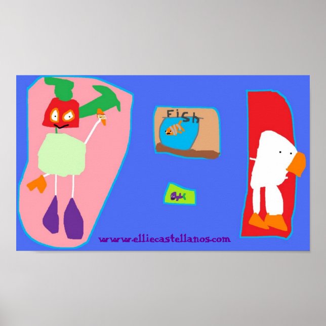 Goin fishing, www.elliecastellanos.com poster (Front)