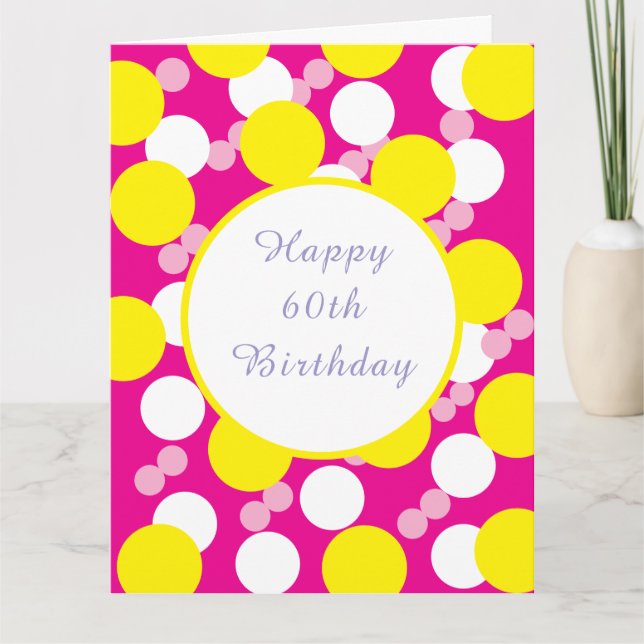 Going a Little Dotty™ — Luxe Modern Birthday Card  (Front)