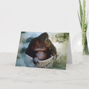 "GOING APE?" 50th BIRTHDAY CARD
