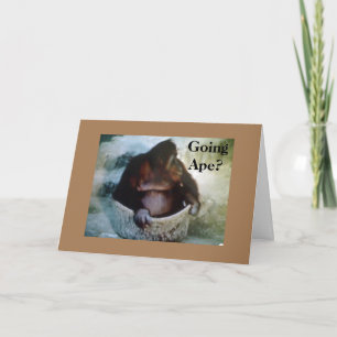"GOING APE?" 60th BIRTHDAY HUMOR Card