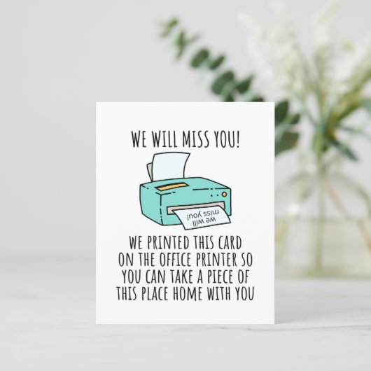 Going Away Card for Coworker or Boss, Funny Going (Standing Front)