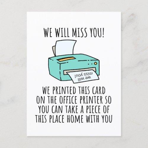 Going Away Card for Coworker or Boss Funny Going 