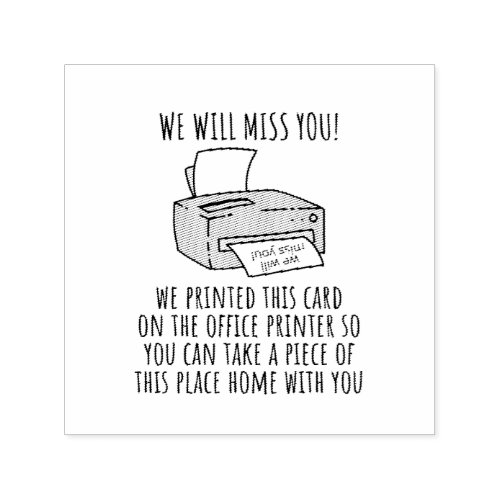 Going Away Card for Coworker or Boss Funny Going  Self_inking Stamp