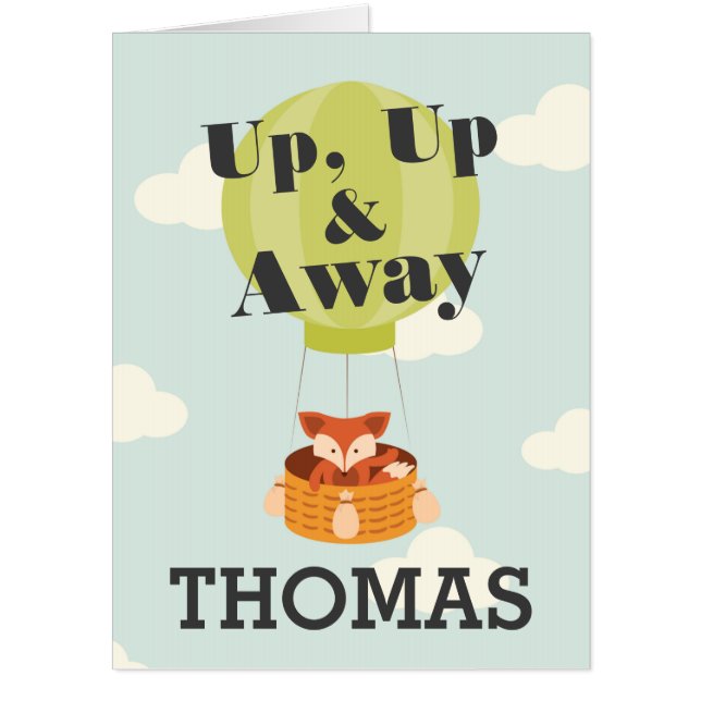 Going Away Farewell Personalized Extra Large Card (Front)