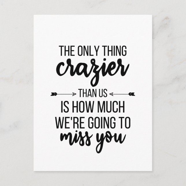 Going Away Gift, Boss Leaving, Best Friend Gift, F Postcard (Front)