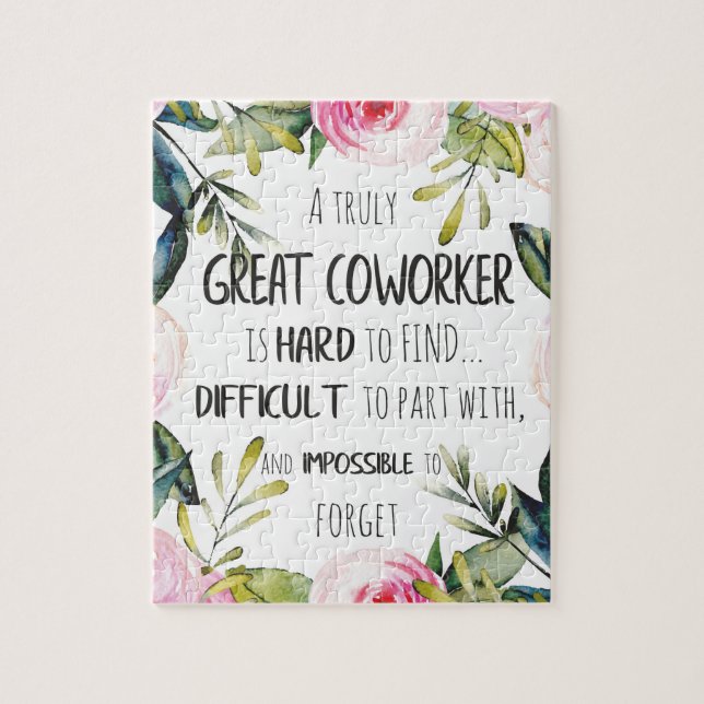 Going Away gift for coworker Leaving Gift Goodbye Jigsaw Puzzle (Vertical)