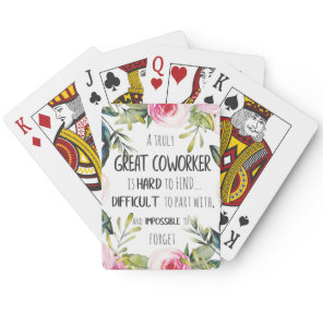 Going Away gift for coworker Leaving Gift Goodbye Poker Cards