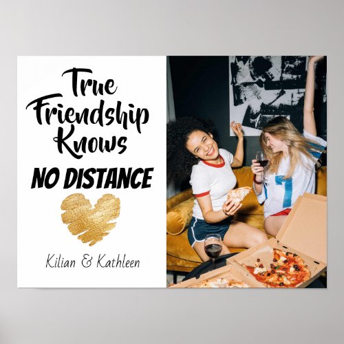 Going Away Gift Friendship Knows No Distance  Pos Poster