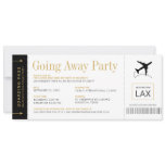 Going Away Party Boarding Pass Ticket Invitation Going Away Party Boarding Pass Ticket Invitation
