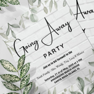 going away party invitations