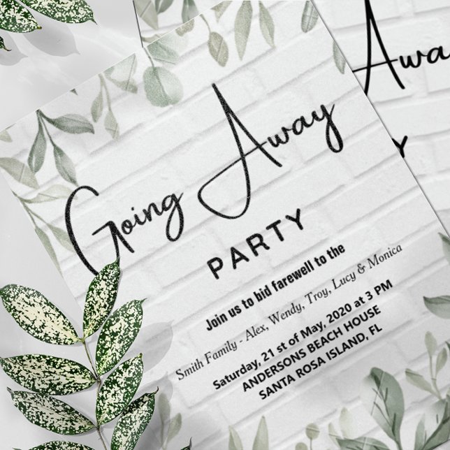 going away party invitations (Creator Uploaded)