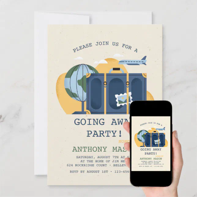 Going Away Party Invitations | Zazzle