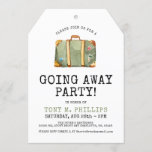 Going Away Party Single Suitcase Invite