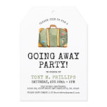 Going Away Party Single Suitcase Invite Going Away Party Single Suitcase Invite