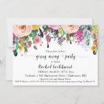 Going Away Send off Farewell Party Floral Photo Invitation