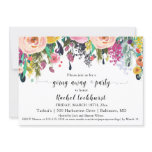 Going Away Send off Farewell Party Floral Photo Invitation Going Away Send off Farewell Party Floral Photo Invitation
