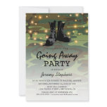 Going Away Soldier Boots Camouflage Invitation