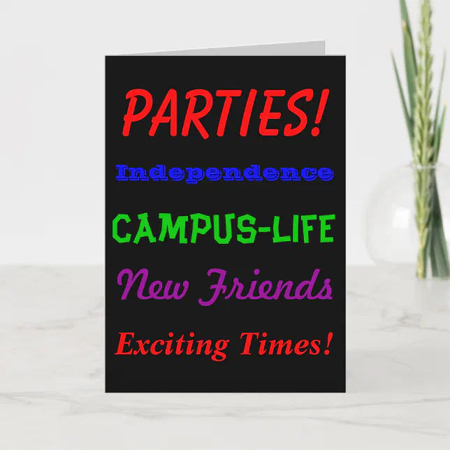 Going Away to College Greeting Card | Zazzle