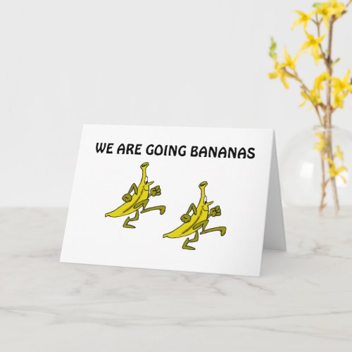 GOING BANANAS BECAUSE YOU ARE TURNING 70 CARD