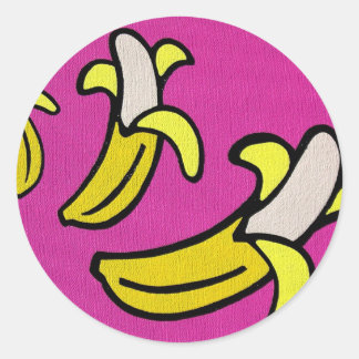 "Going Bananas" Classic Round Sticker