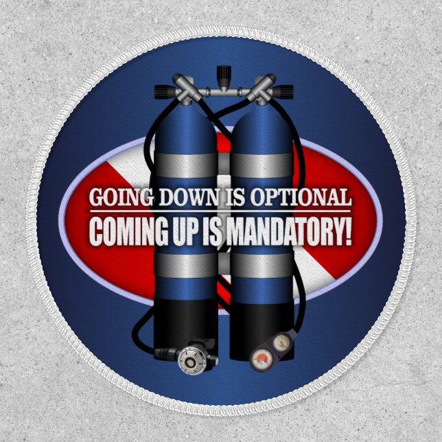 Going Down Is Optional (ST) Patch (Front)