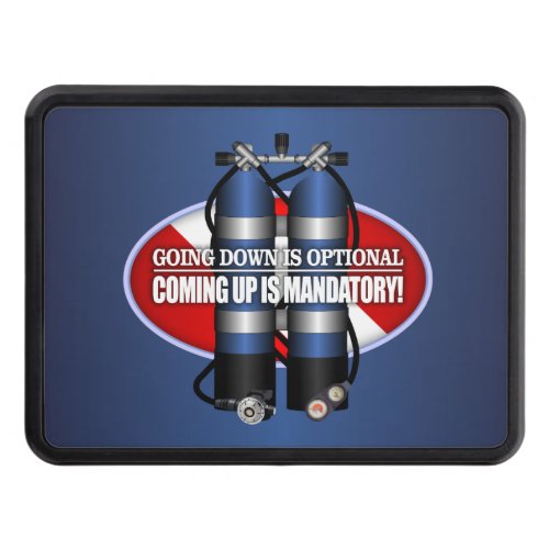 Going Down Is Optional ST Trailer Hitch Cover
