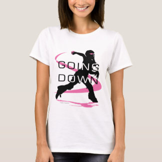 Going Down Pink Softball T-Shirt