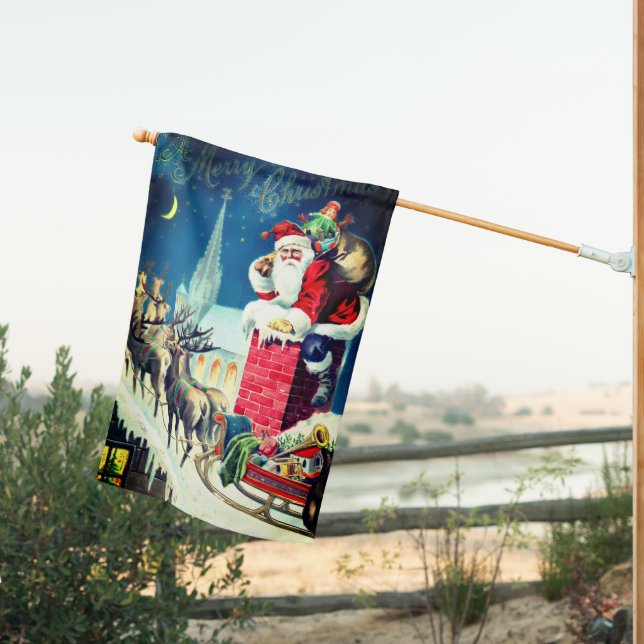 Going Down The Chimney House Flag (Insitu (Back))
