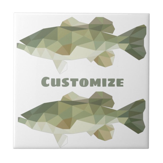 Going fishing Thunder_Cove Ceramic Tile (Front)